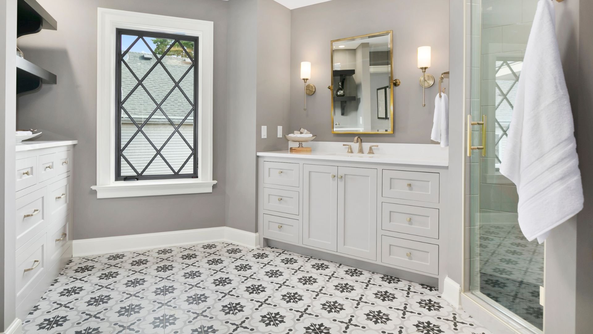 Tile flooring installation for a bathroom near Vacaville CA
